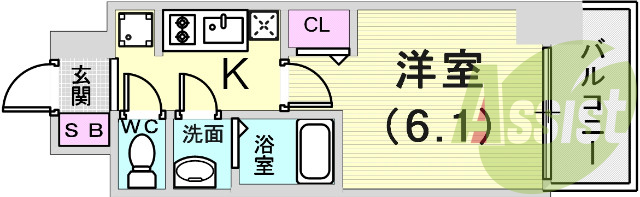 使いやすい間取りです。