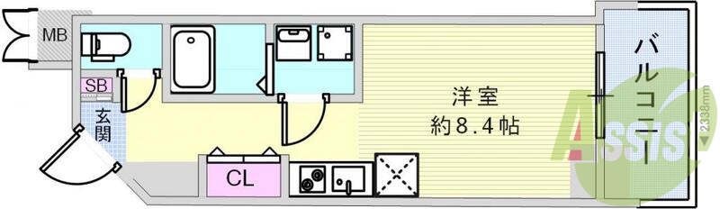 一人暮らしにおすすめのお部屋です。