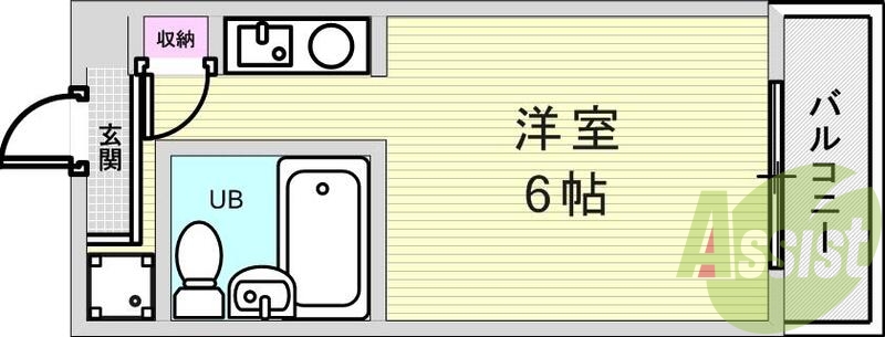単身の方向けの間取り