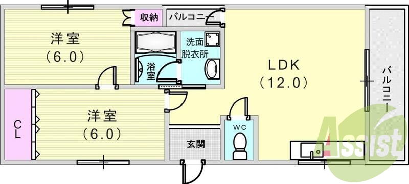 4階の間取り図