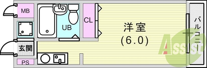 シンプルな間取りです