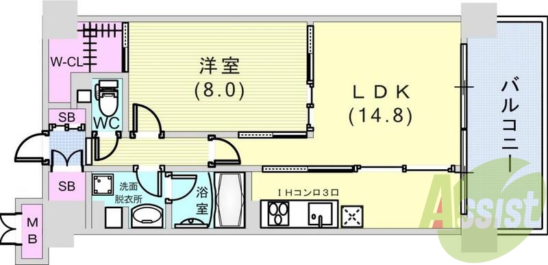 3階の間取り図