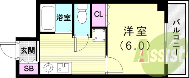 4階の間取り図