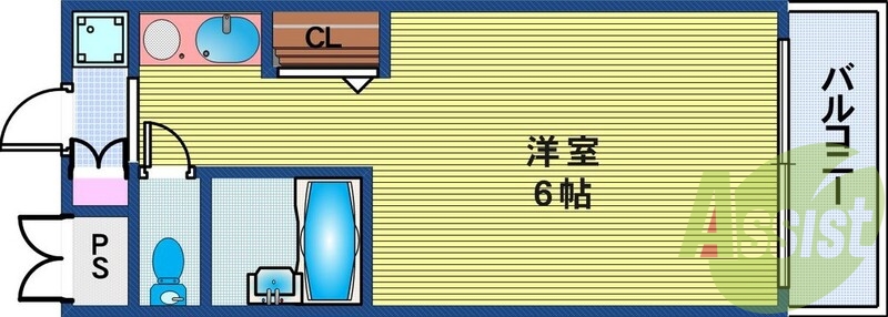 1R（19.08平米）1口コンロ・シューズボックス・エアコン