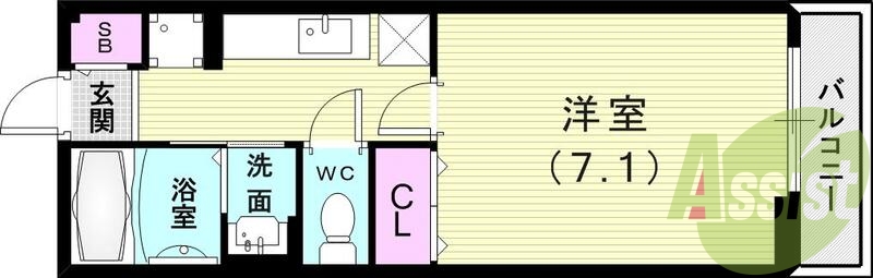 2階の間取り図
