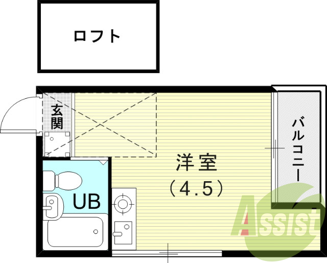 収納にも使えるロフト付き物件です