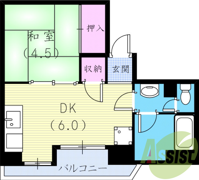 5階の間取り図