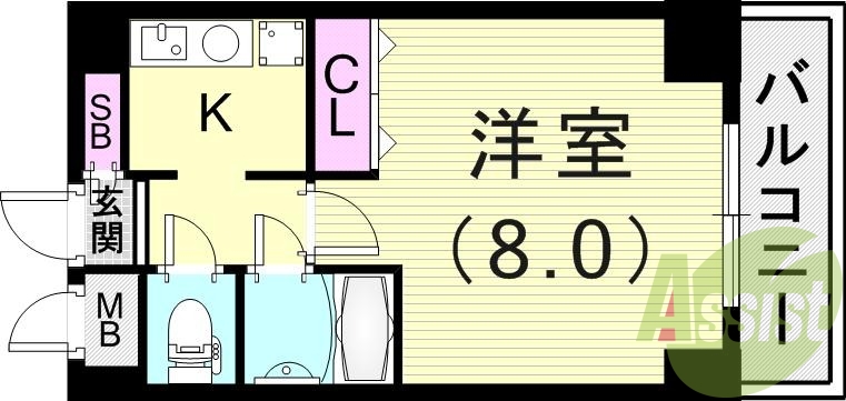 4階の間取り図
