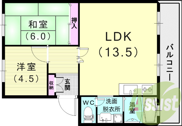 5階の間取り図