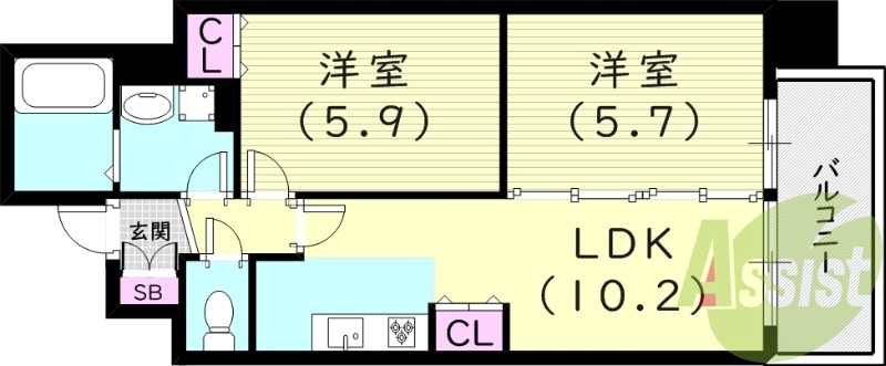 14階の間取り図