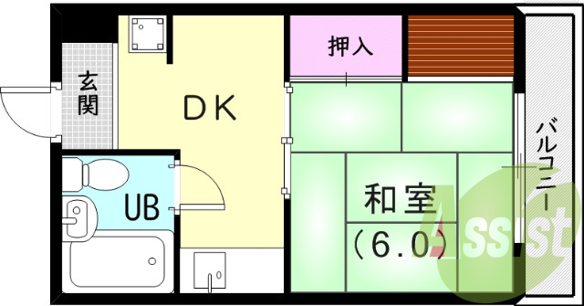 4階の間取り図