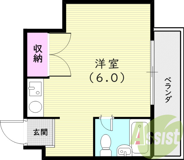 4階の間取り図