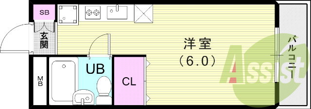 1階の間取り図