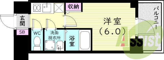 7階の間取り図