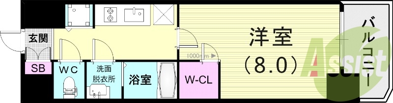 1階の間取り図