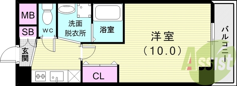 6階の間取り図