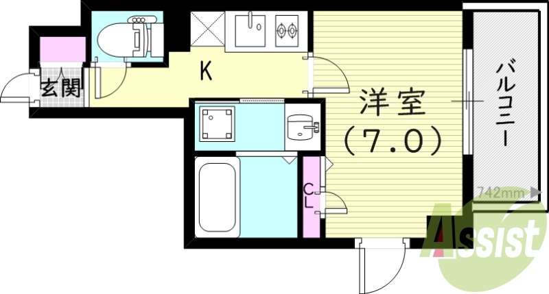 1階の間取り図