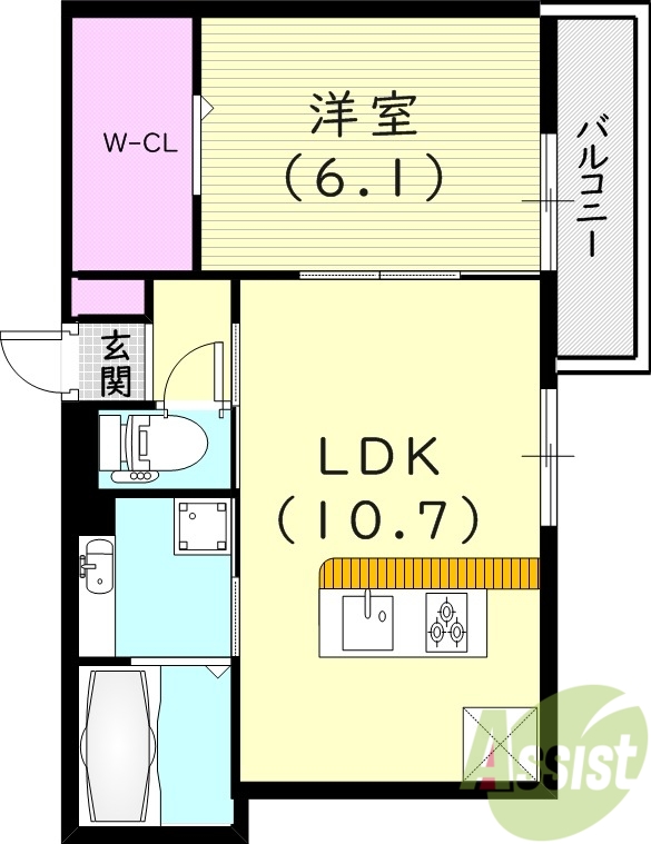 1階の間取り図