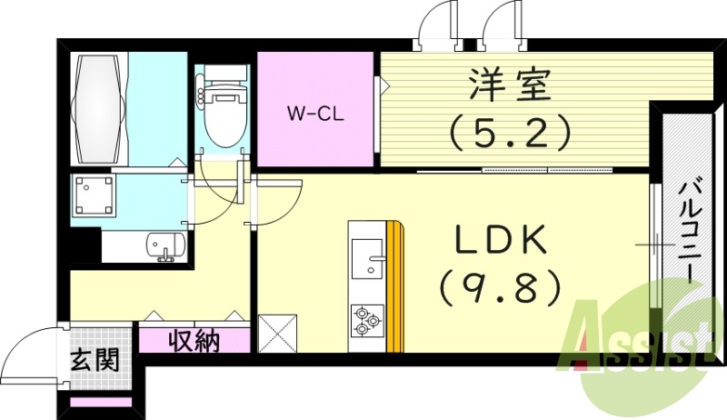 2階の間取り図