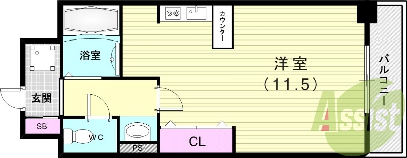 4階の間取り図