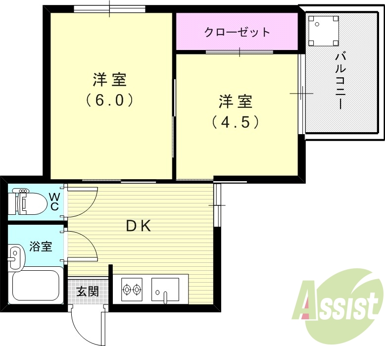 1階の間取り図