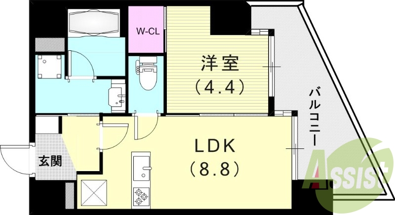 部屋ごとに色味変わります。