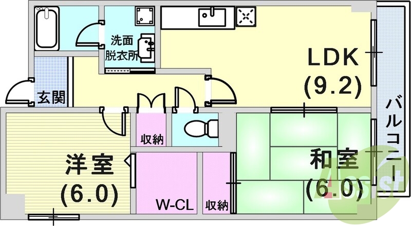 3階の間取り図