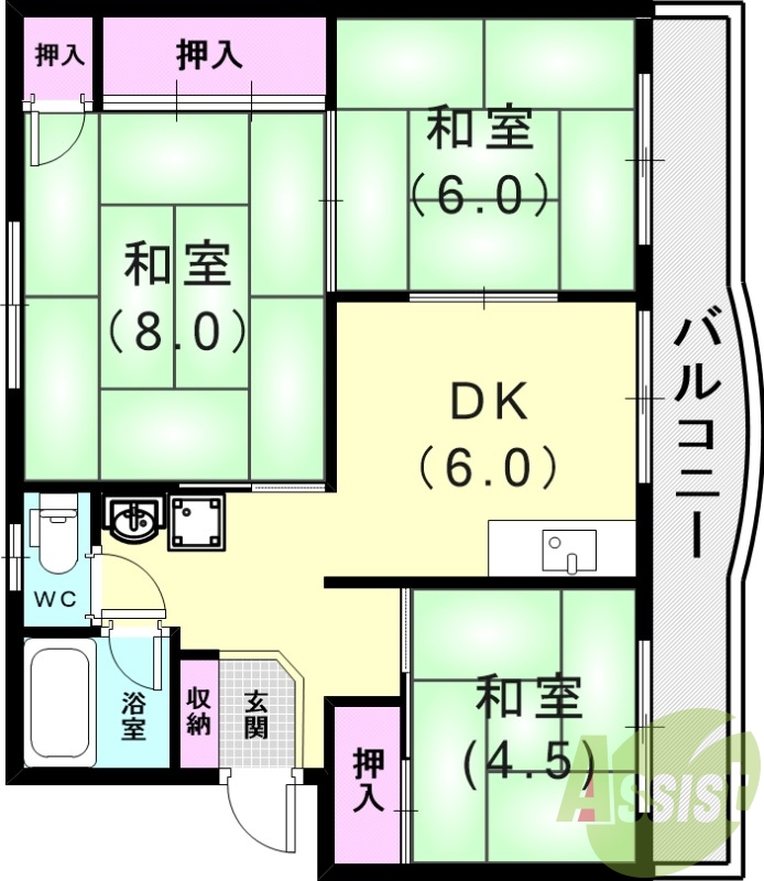 5階の間取り図