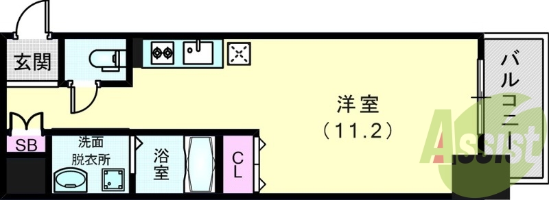 2階の間取り図