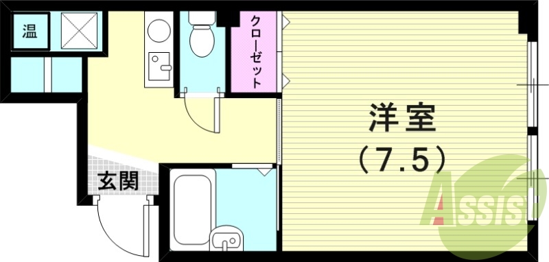 広いお部屋ですね。
