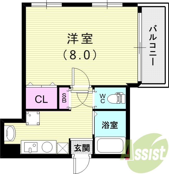 2階の間取り図