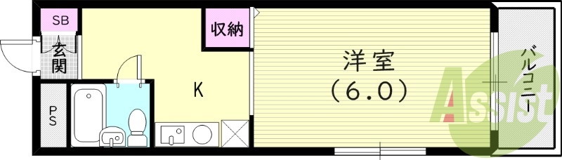 1階の間取り図