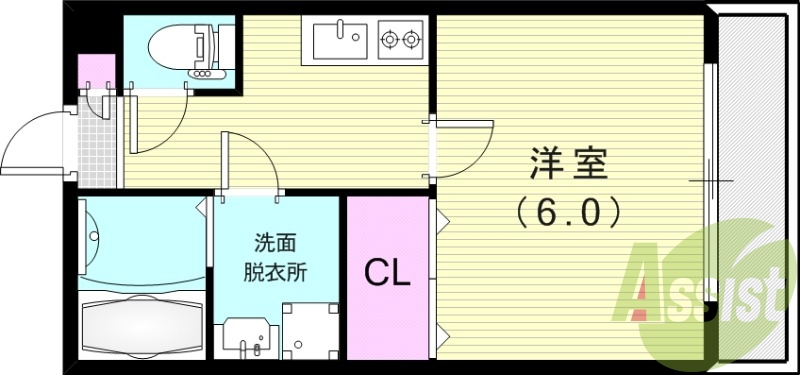 2階の間取り図