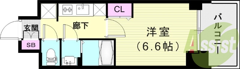 5階の間取り図