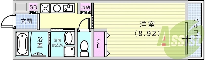 1階の間取り図