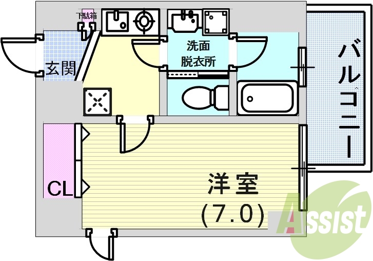8階の間取り図