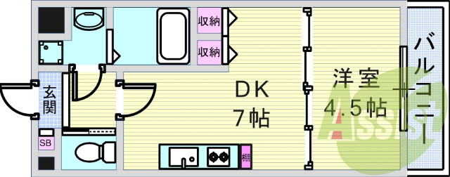 7階の間取り図
