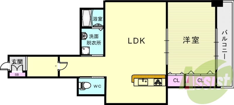 人気の全室フローリング。収納スペースも充実しています。