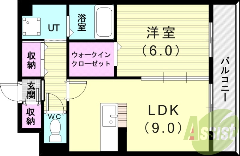 2階の間取り図