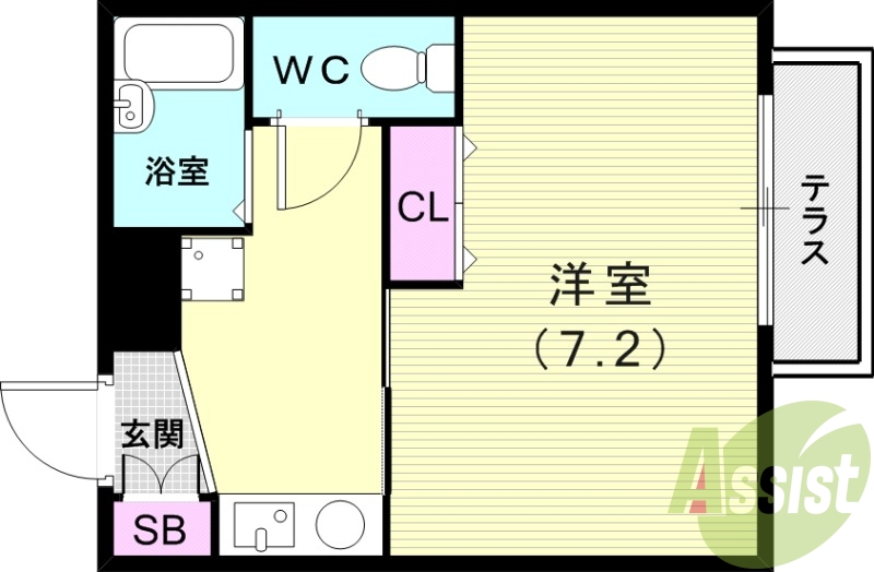 1階の間取り図