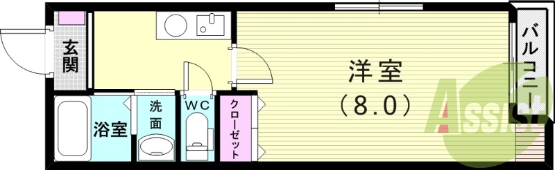2階の間取り図