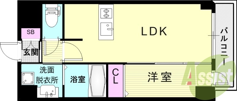 6階の間取り図