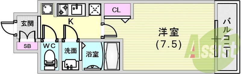 オーソドックス3点セパレートです