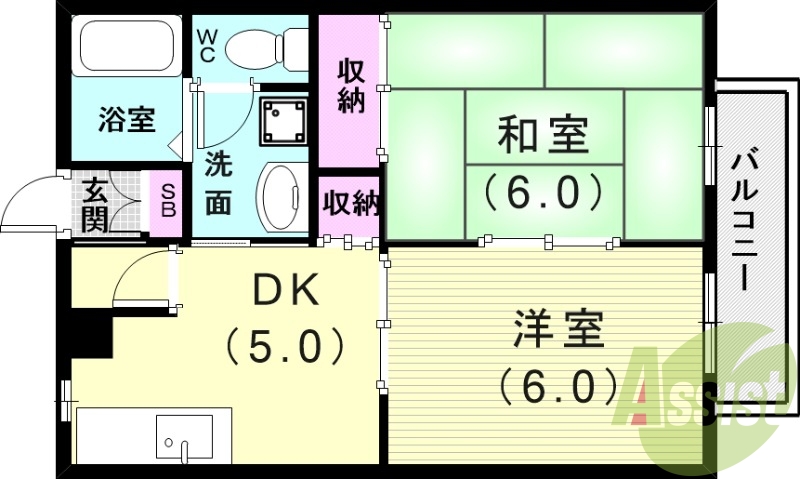 1階の間取り図