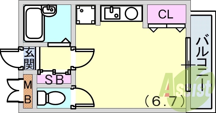 4階の間取り図