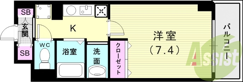 1階の間取り図