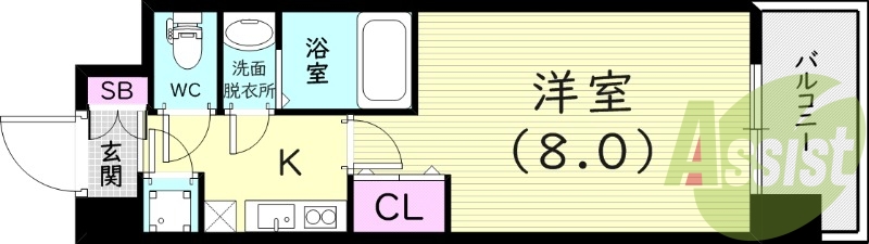 4階の間取り図