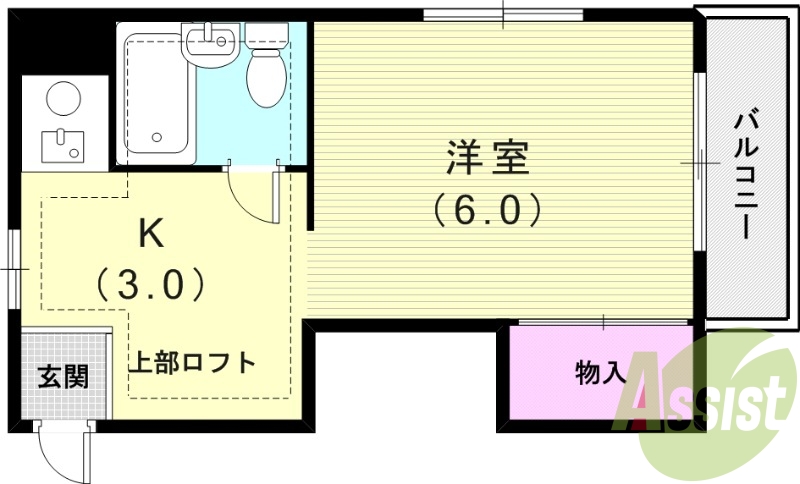 2階の間取り図