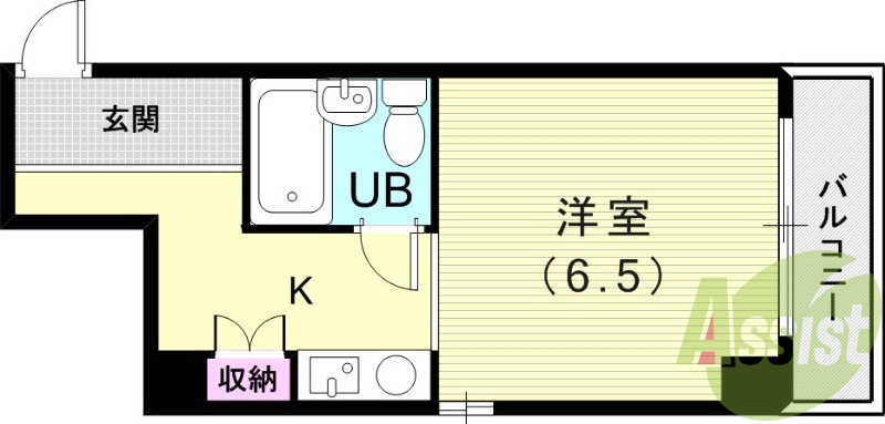 1階の間取り図