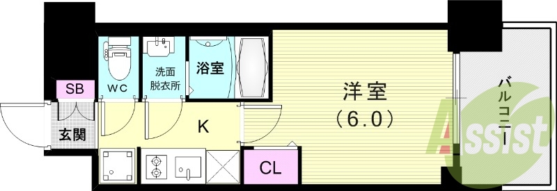 2階の間取り図